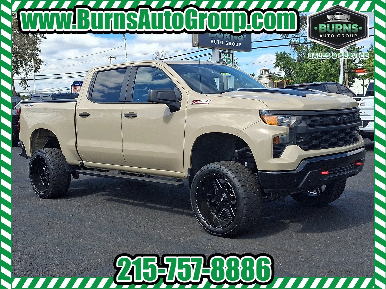 Used 2022 Sand Dune Metallic Chevrolet Custom Trail Boss image 1