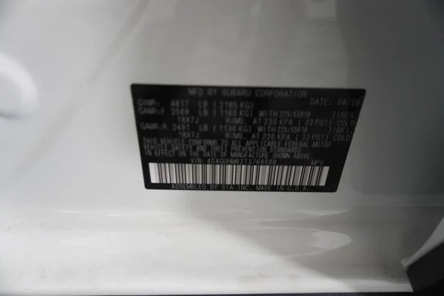 New 2026 Crystal White Pearl Subaru Limited image 12
