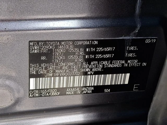 Used 2019 Gray Toyota LE image 27