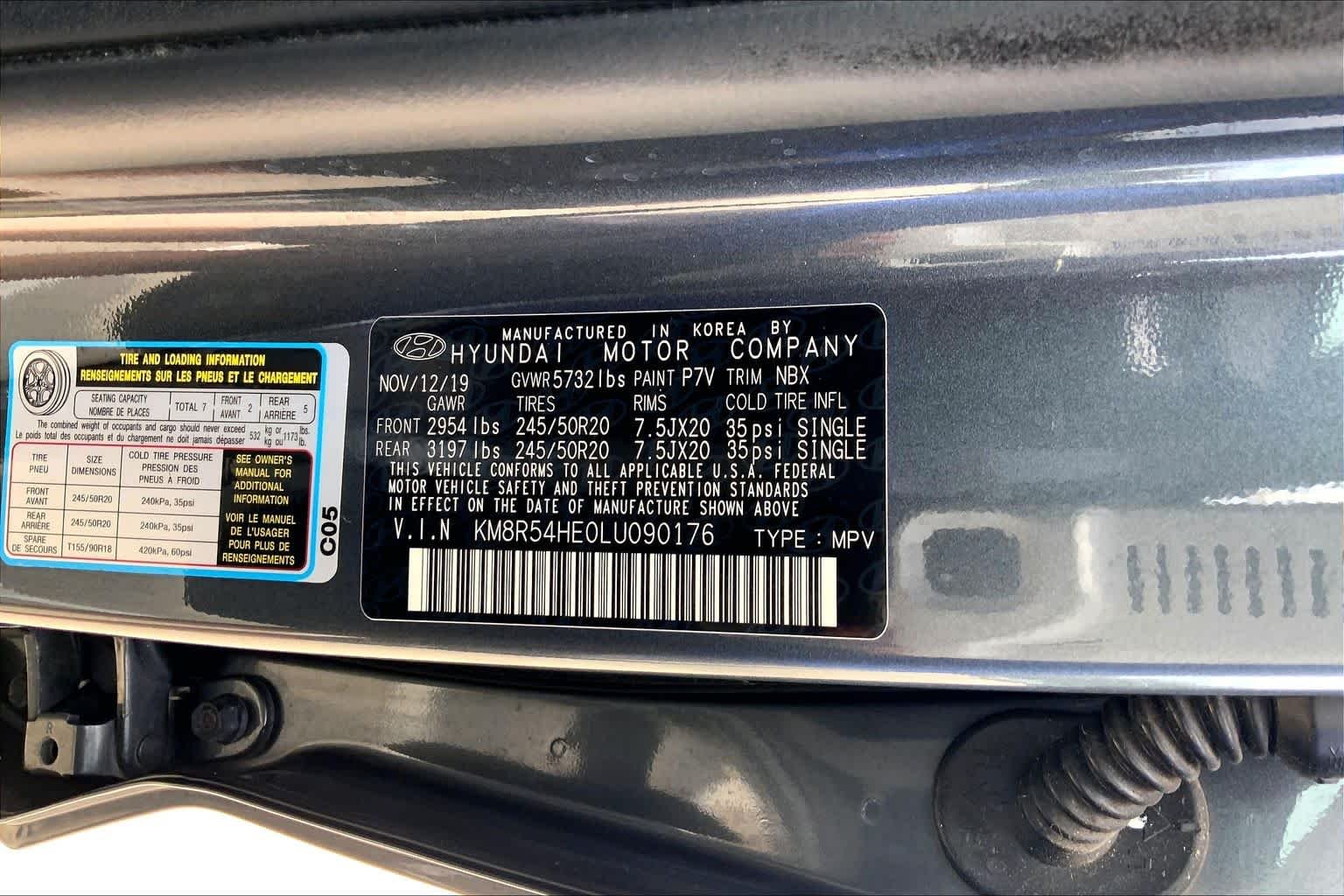 Used 2020 Steel Graphite Hyundai Limited image 31