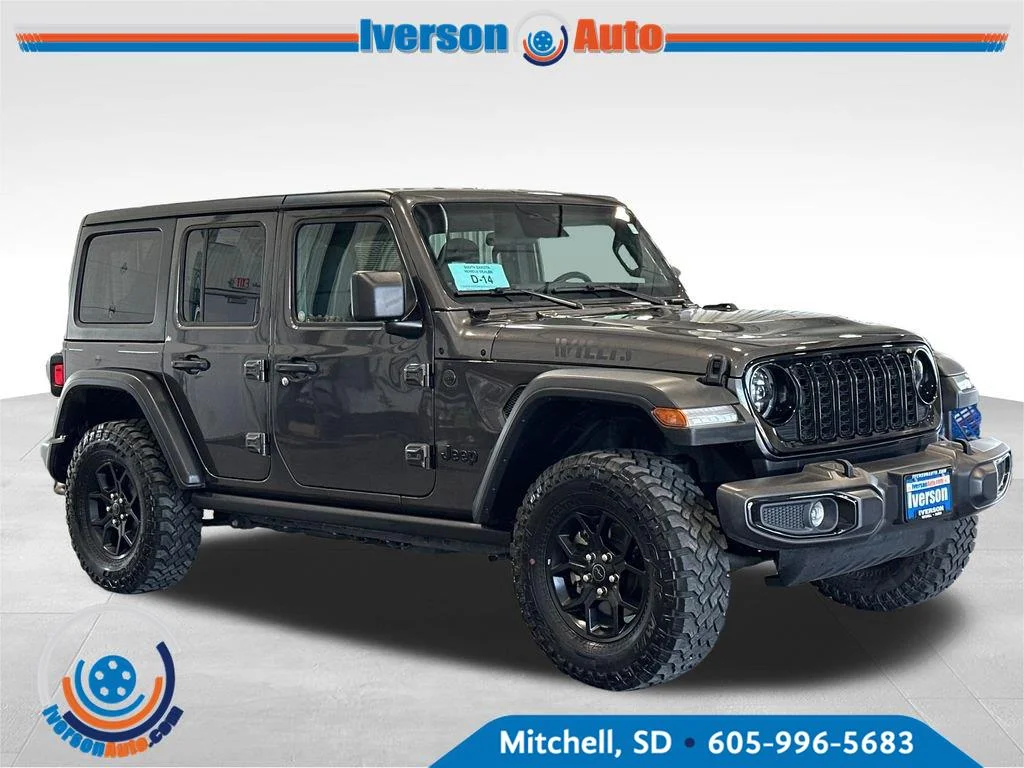 Used 2025 Granite Crystal Metallic Clearcoat Jeep Willys image 1