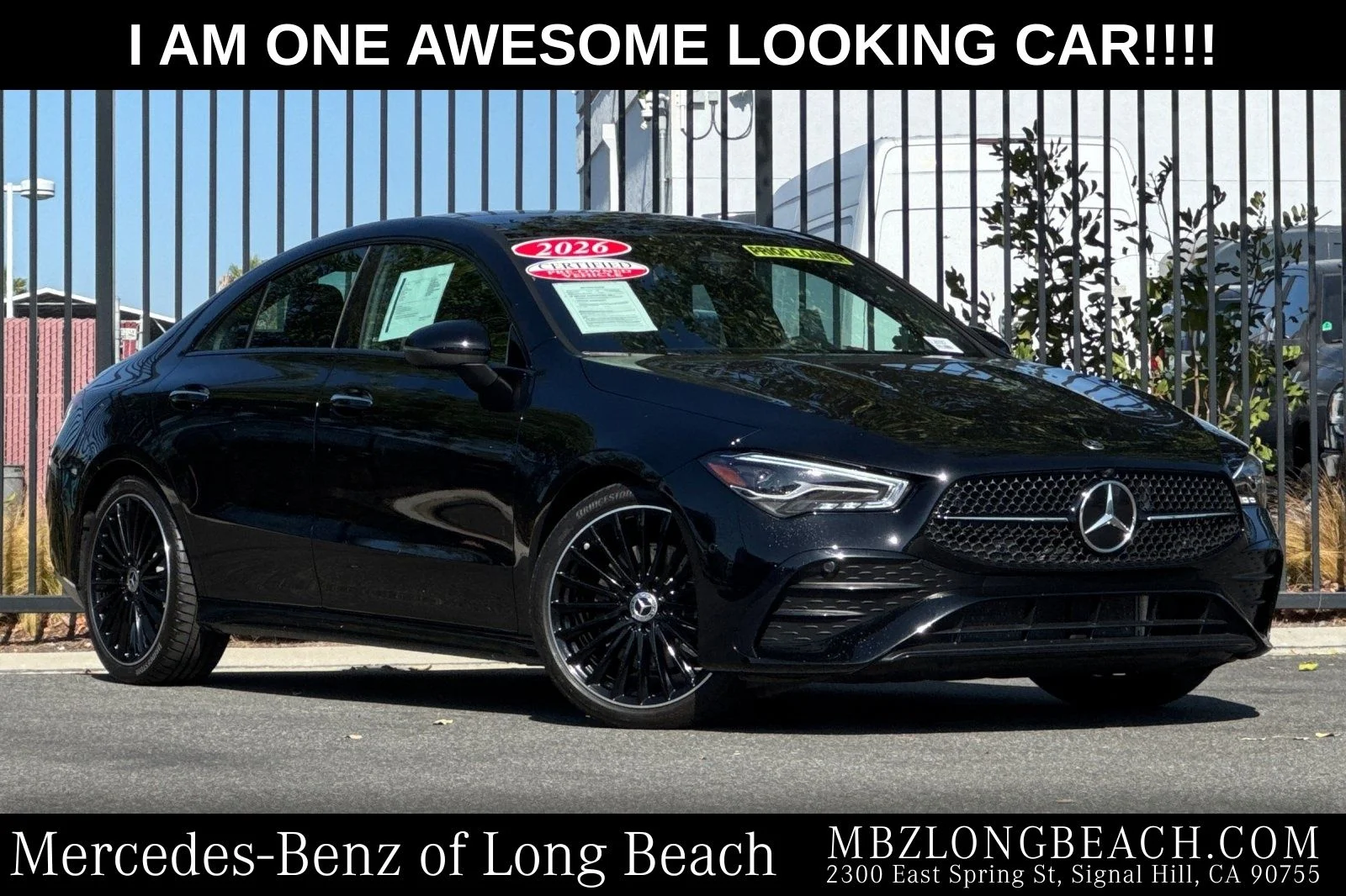 Certified Used 2026 Black Mercedes-Benz CLA 250 image 1