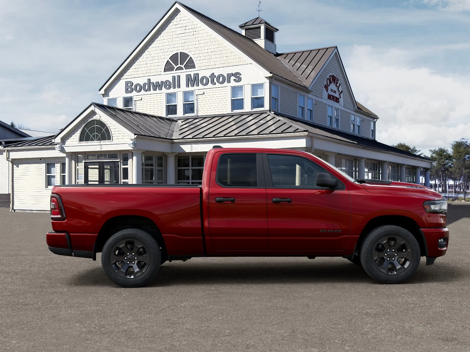 New 2026 Molten Red Pearlcoat RAM Express Quad Cab 4x4 6