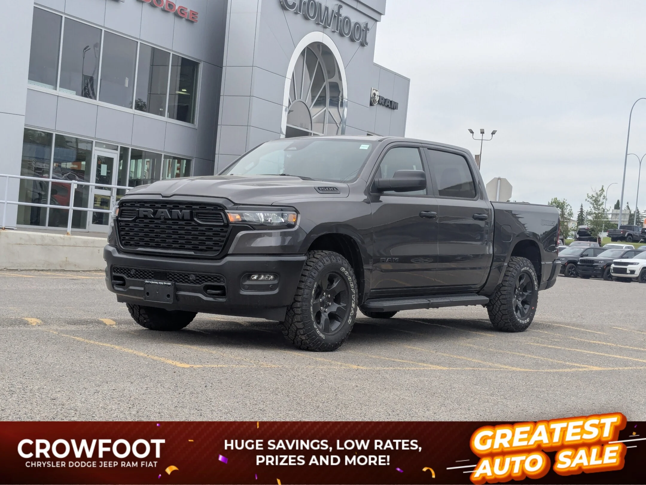 New 2026 Grey RAM Warlock - - E-Locker Axle - 18 Black Wheels - Skid Plates - Perf-Tuned Shocks & More! image 1