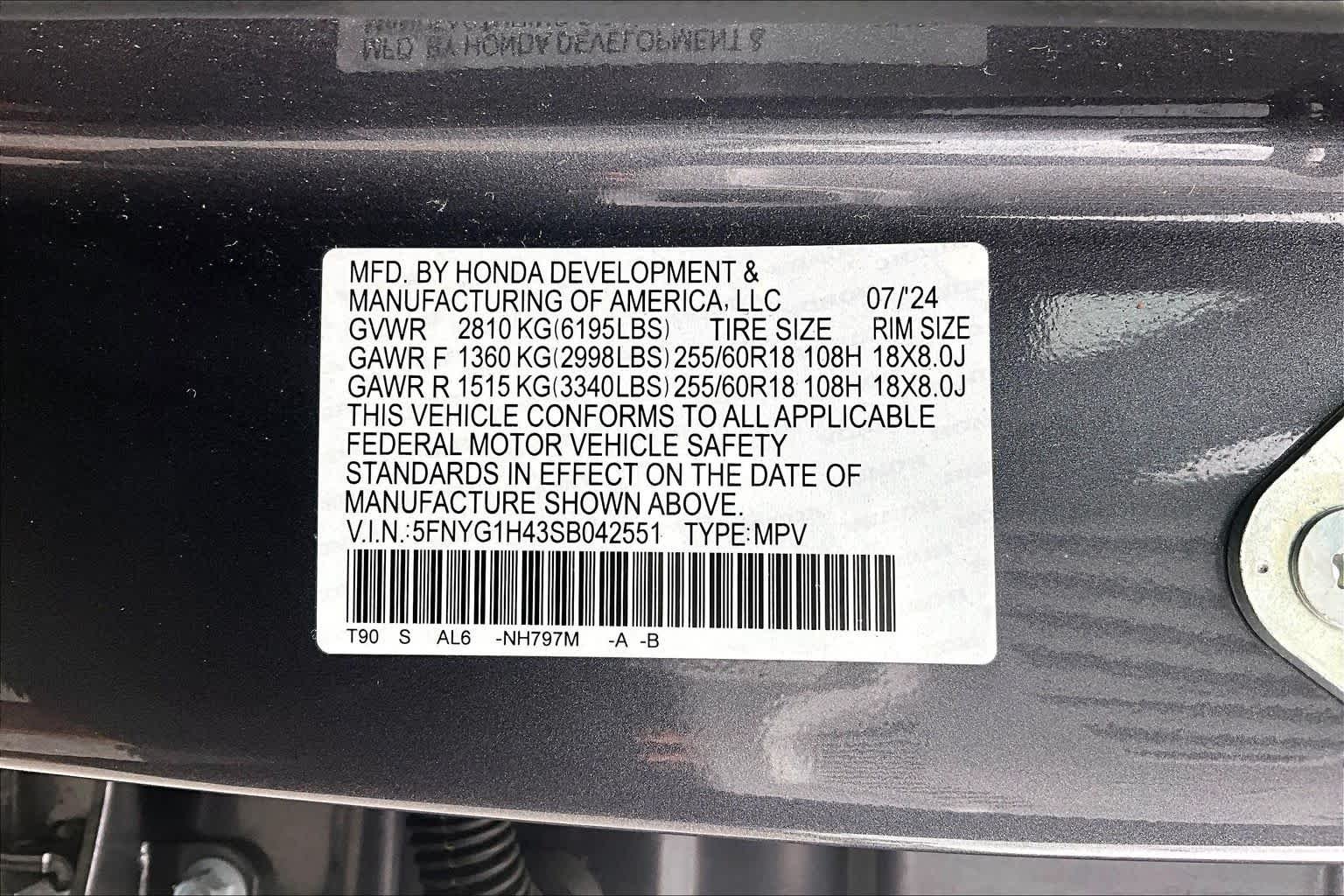 Used 2025 Modern Steel Metallic Honda AWD EX-L image 33