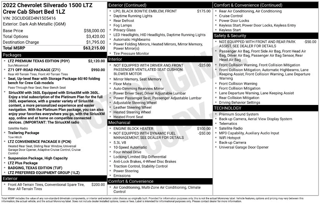 Used 2022 Gray Chevrolet LTZ image 10