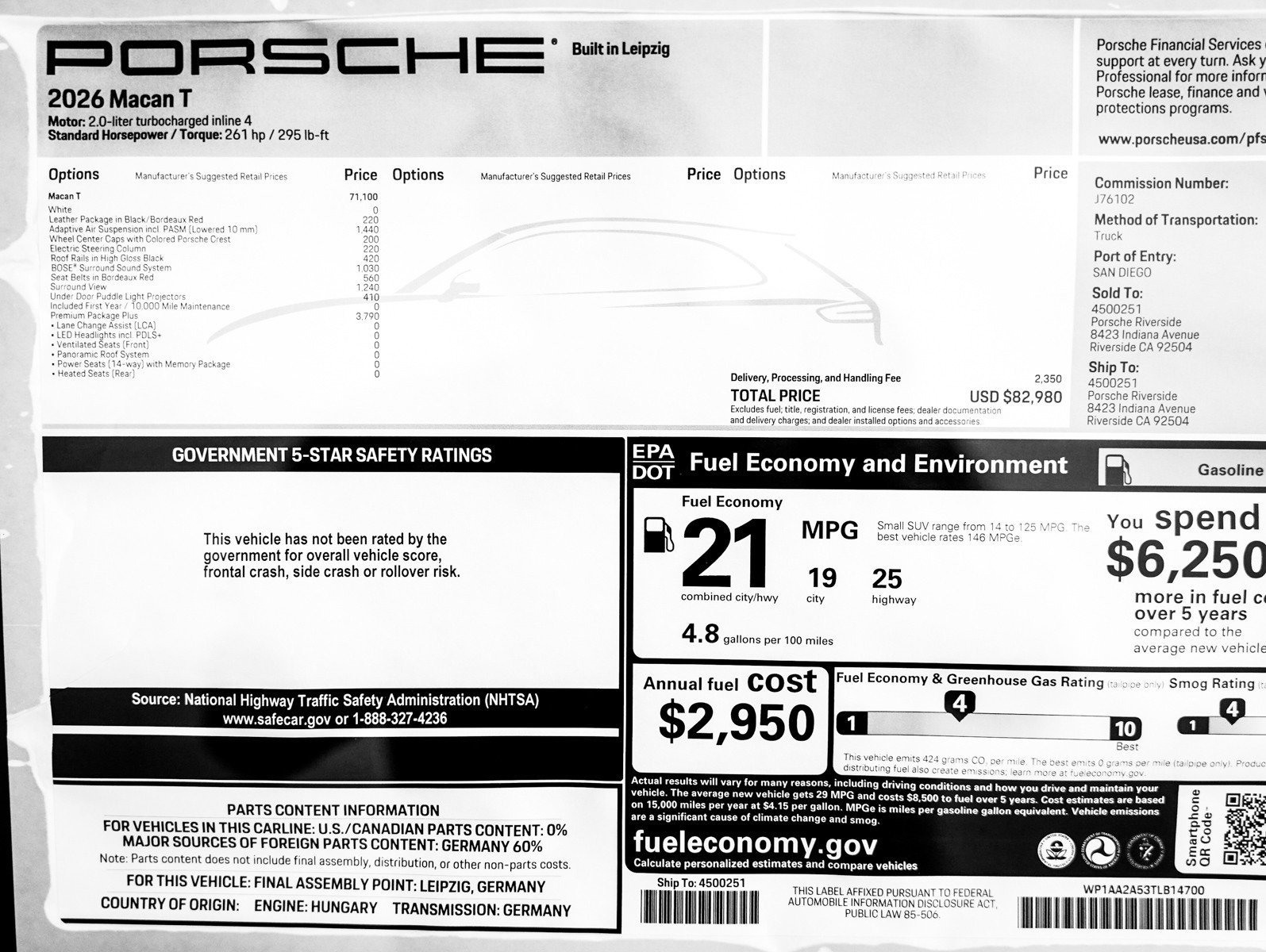 New 2026 White Porsche T image 31