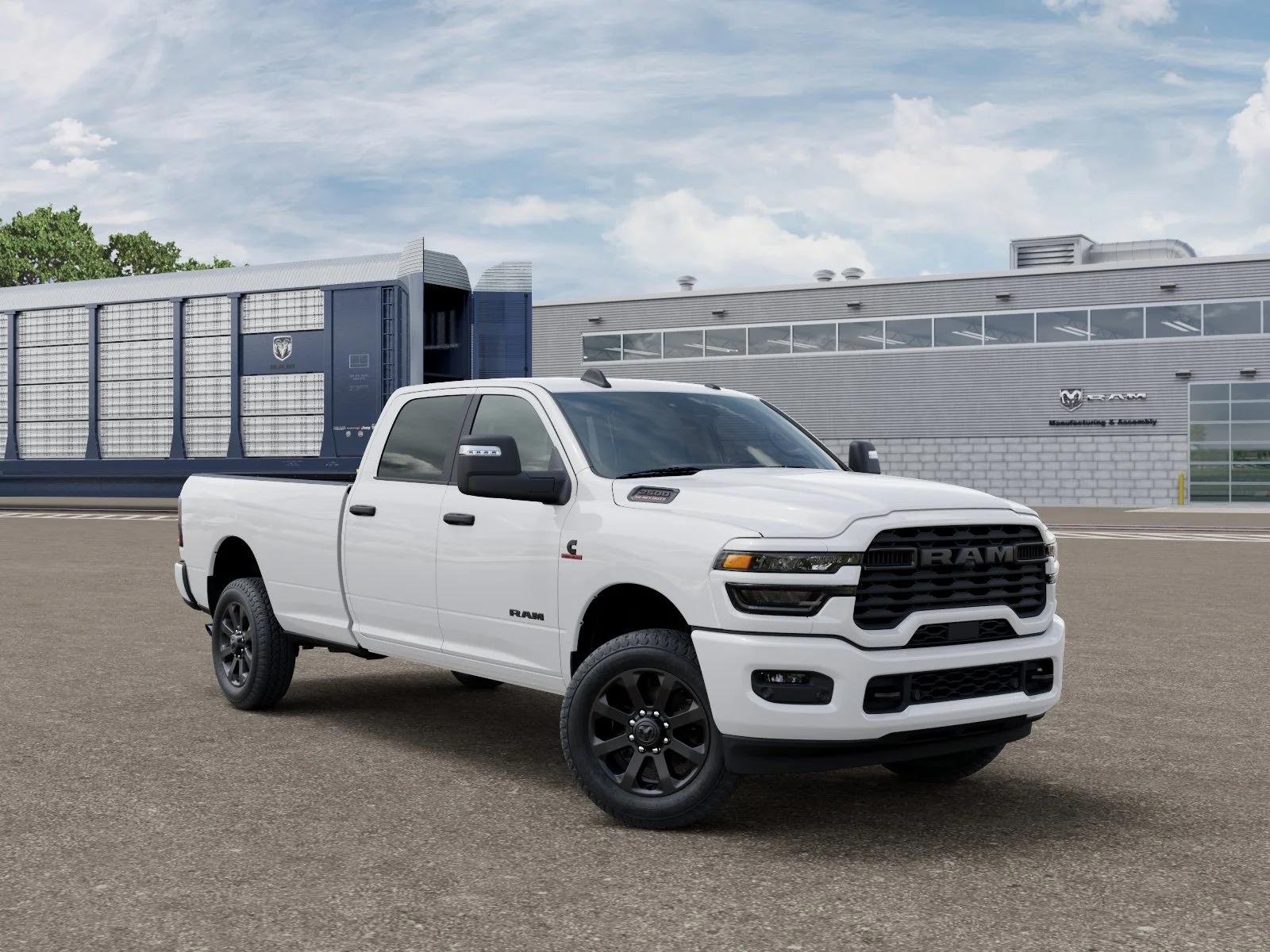 New 2026 Bright White Clear-Coat Exterior Paint RAM Big Horn image 33