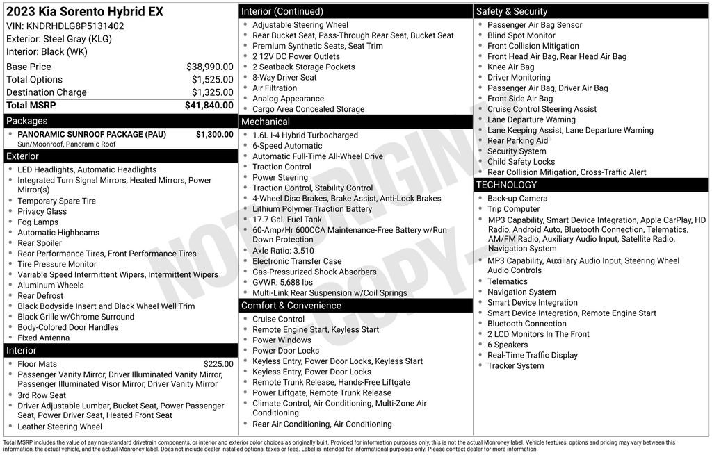 Used 2023 Gray Kia EX image 7
