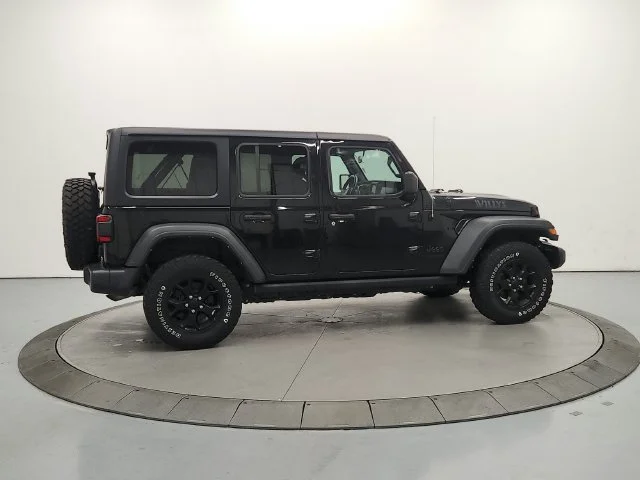 Used 2021 Black Clearcoat Jeep Unlimited Willys image 8