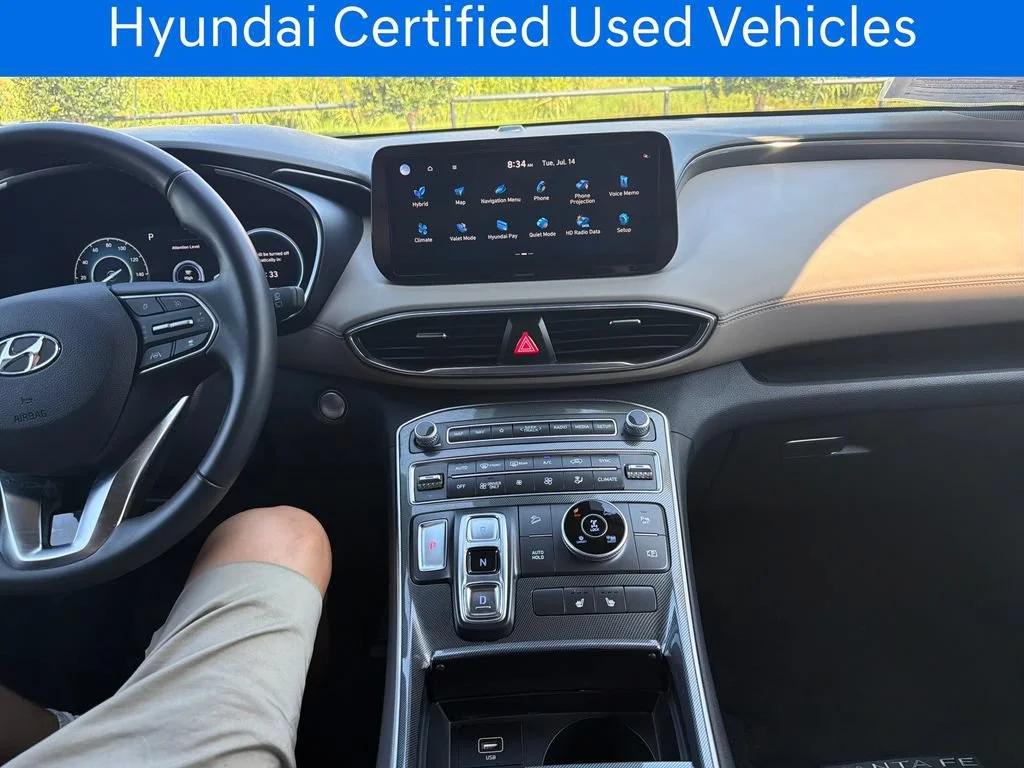 Certified Pre-Owned 2023 Hyundai Santa Fe Hybrid Blue