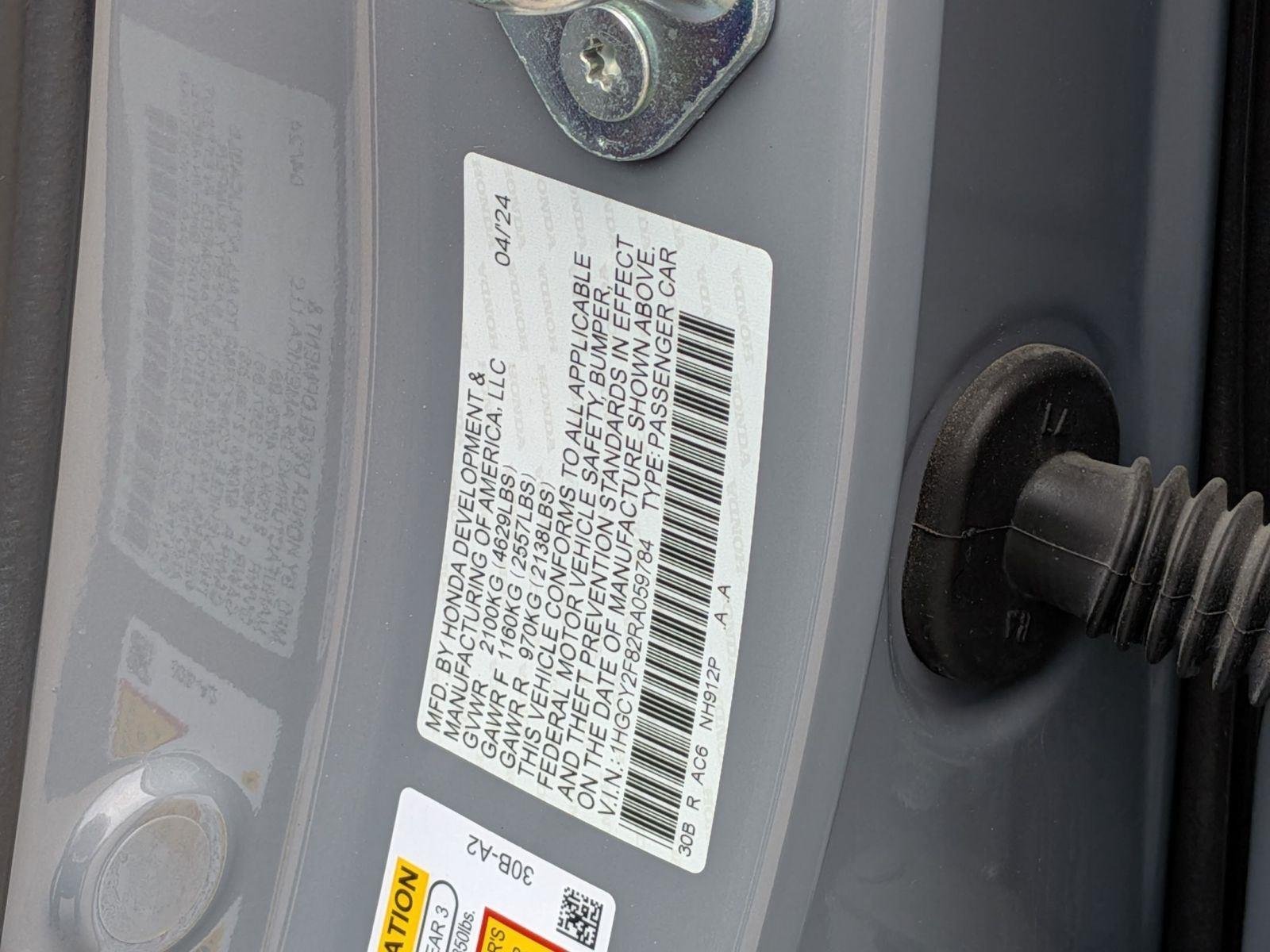 Used 2024 Urban Gray Pearl Honda Touring image 37