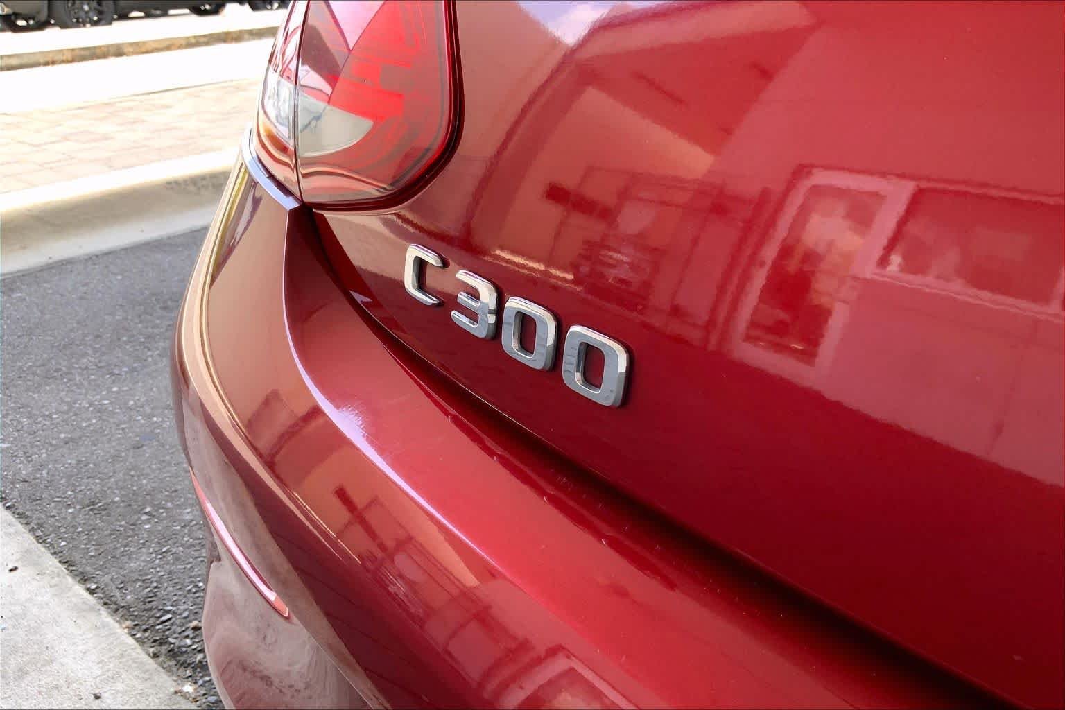 Used 2018 designo Cardinal Red Metallic Mercedes-Benz C 300 image 33