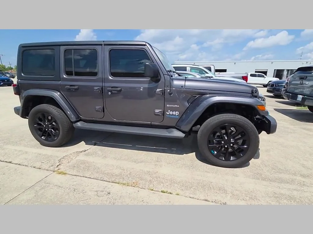 Certified Used 2022 Gray Jeep Unlimited Sahara 4xe image 34