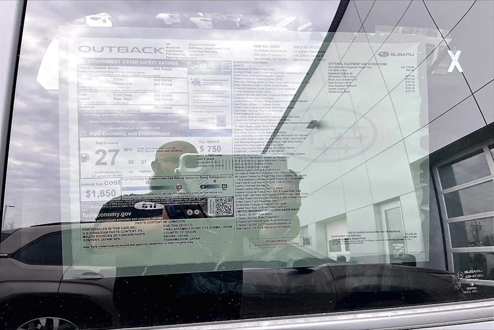 New 2026 Crystal Black Silica Subaru Limited image 19