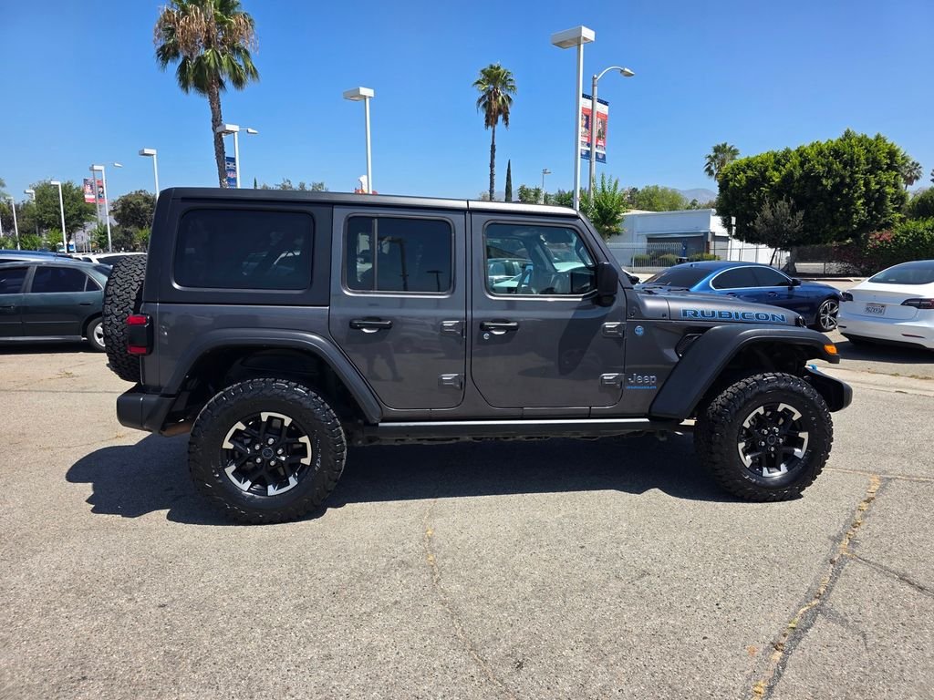 Used 2024 Gray Jeep Rubicon 4xe image 4