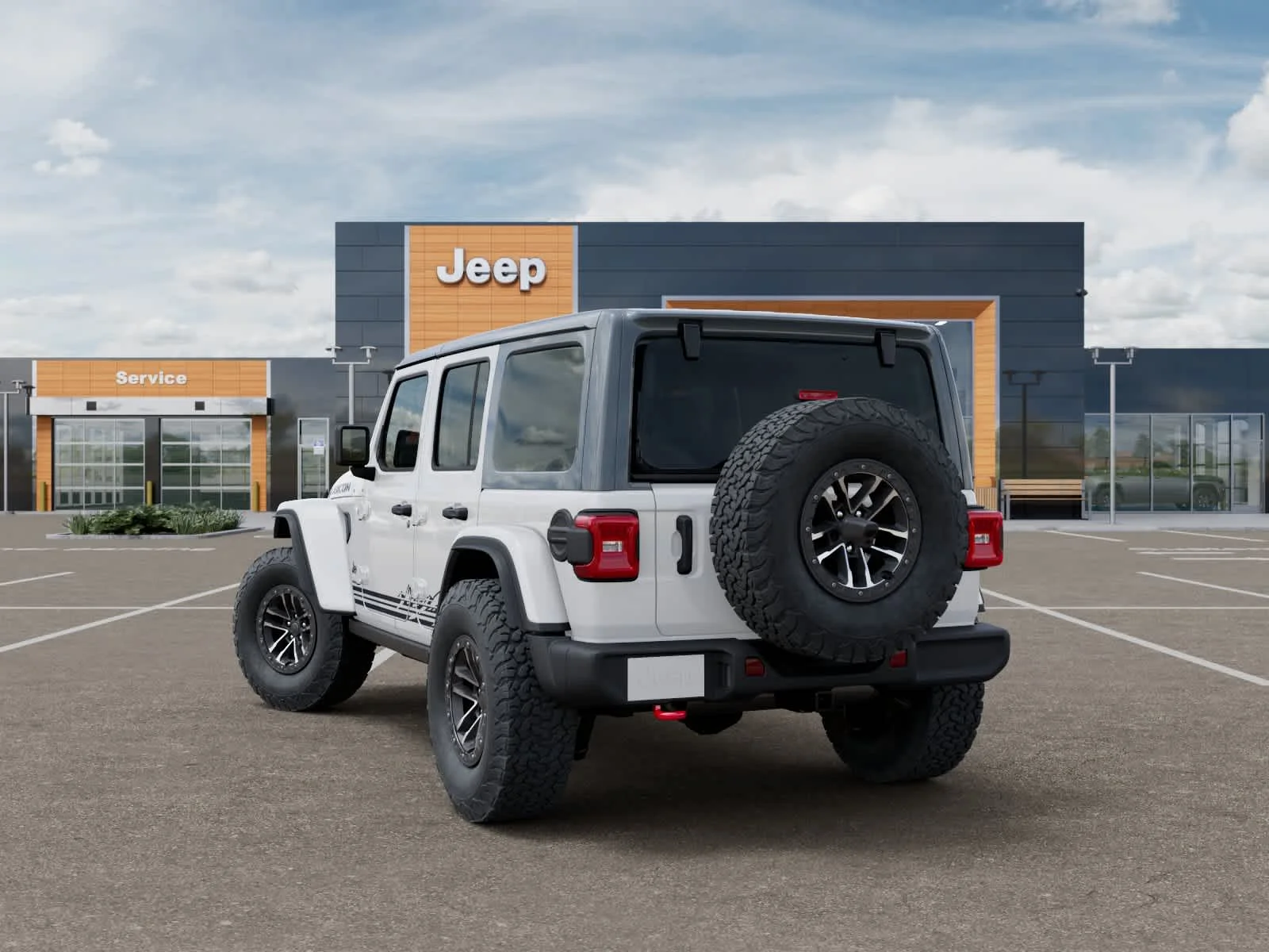 New 2026 Bright White Clearcoat Jeep Rubicon image 3