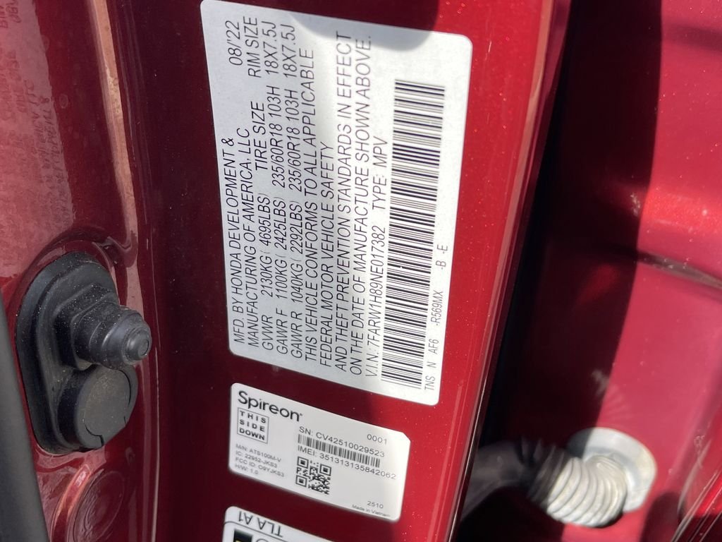Used 2022 Red Honda EX-L image 37