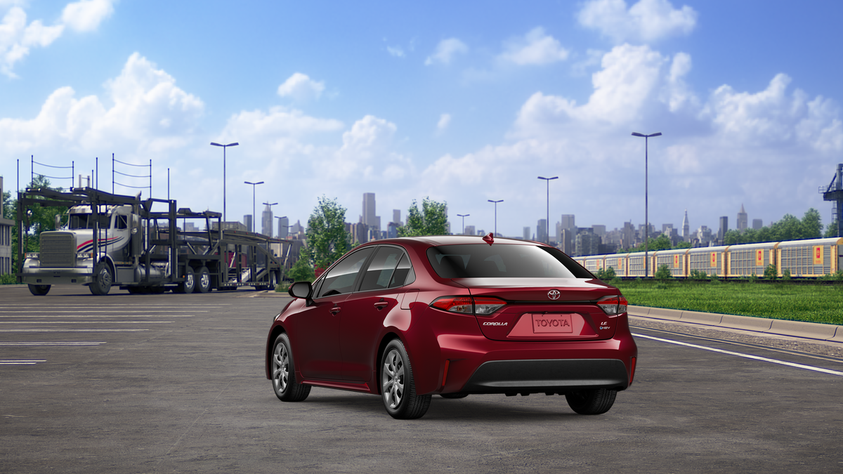 New 2026 Ruby Flare Pearl Toyota Hybrid LE image 7
