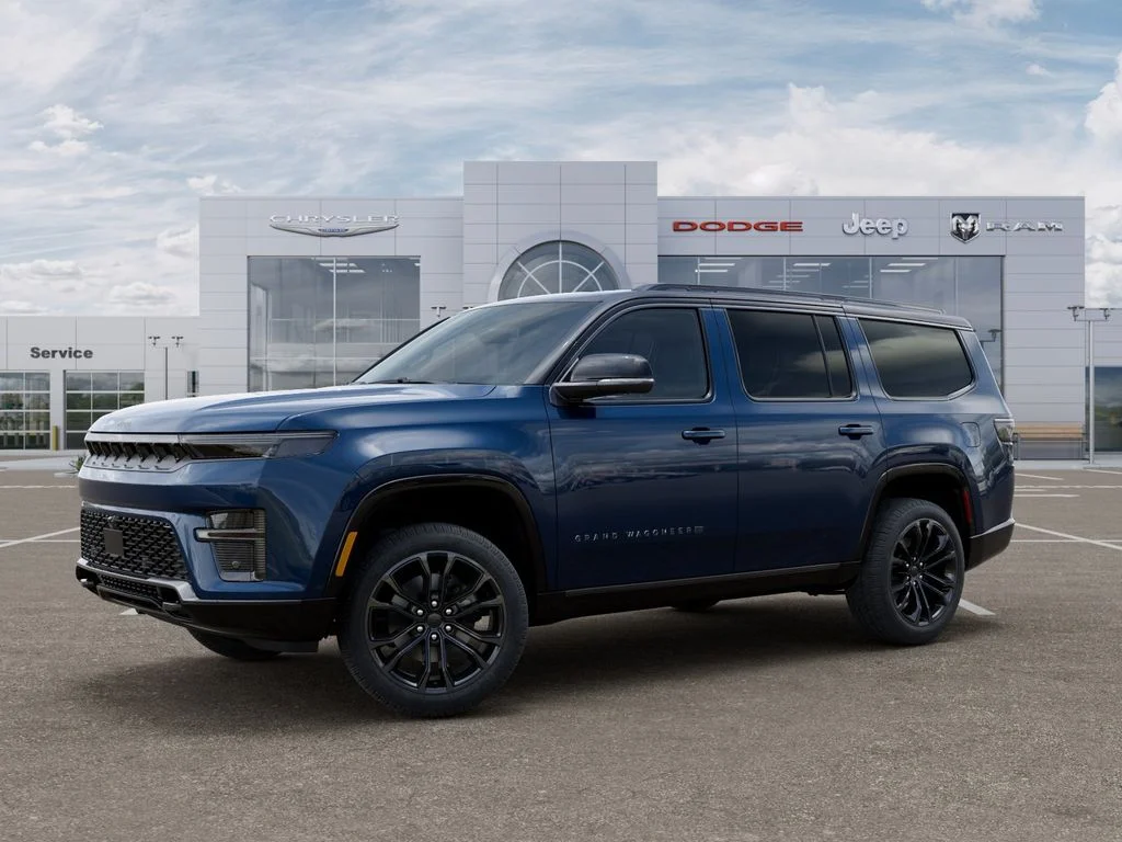 New 2026 Fathom Blue Pearlcoat Jeep Summit Obsidian image 2