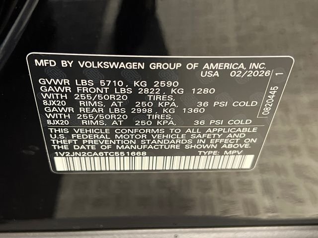 New 2026 Black Volkswagen 2.0T SE w/Technology image 22