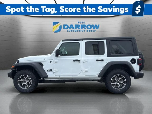 New 2026 Bright White Clear-Coat Exterior Paint Jeep Sport S image 2
