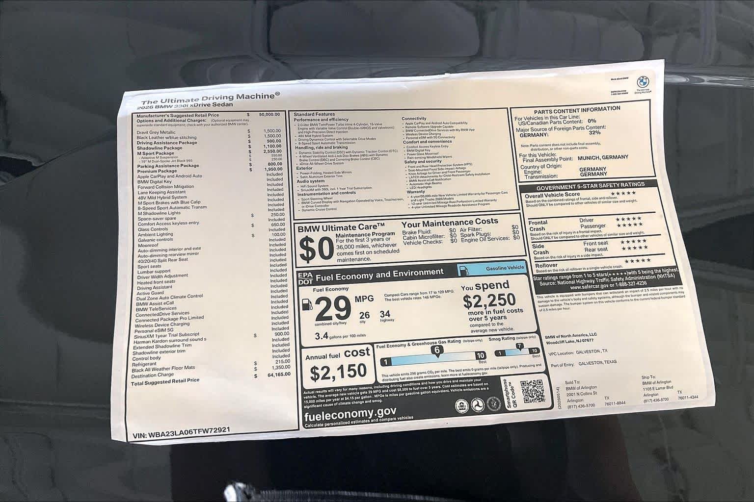 New 2026 Dravit Grey Metallic BMW 330i xDrive image 18