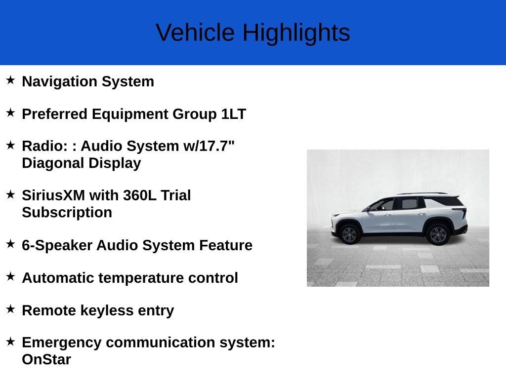 New 2026 Summit White Chevrolet LT image 2