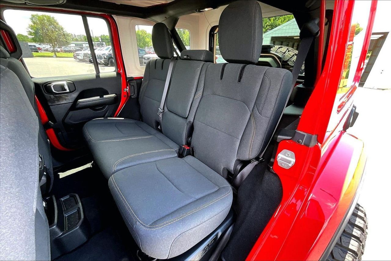 Used 2025 Firecracker Red Clearcoat Jeep Sahara 4xe image 24