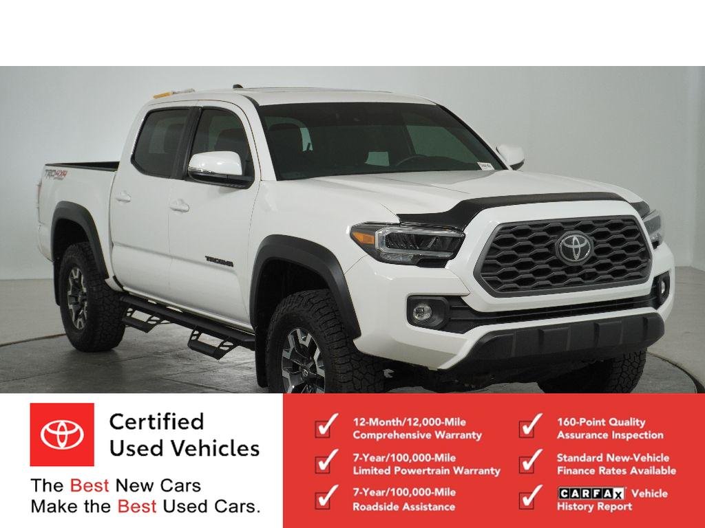 Certified Used 2021 Super White Toyota TRD Off Road image 1
