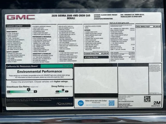 New 2026 Glacier White Tricoat GMC Denali image 21