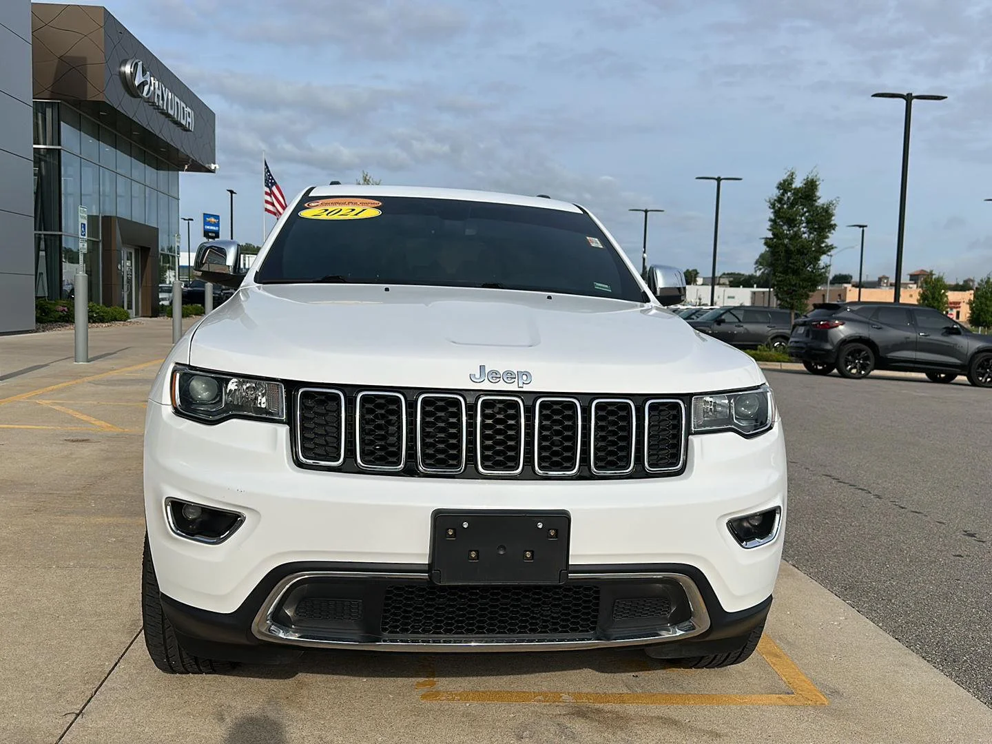 Certified Used 2021 Bright White Clearcoat Jeep Limited image 6