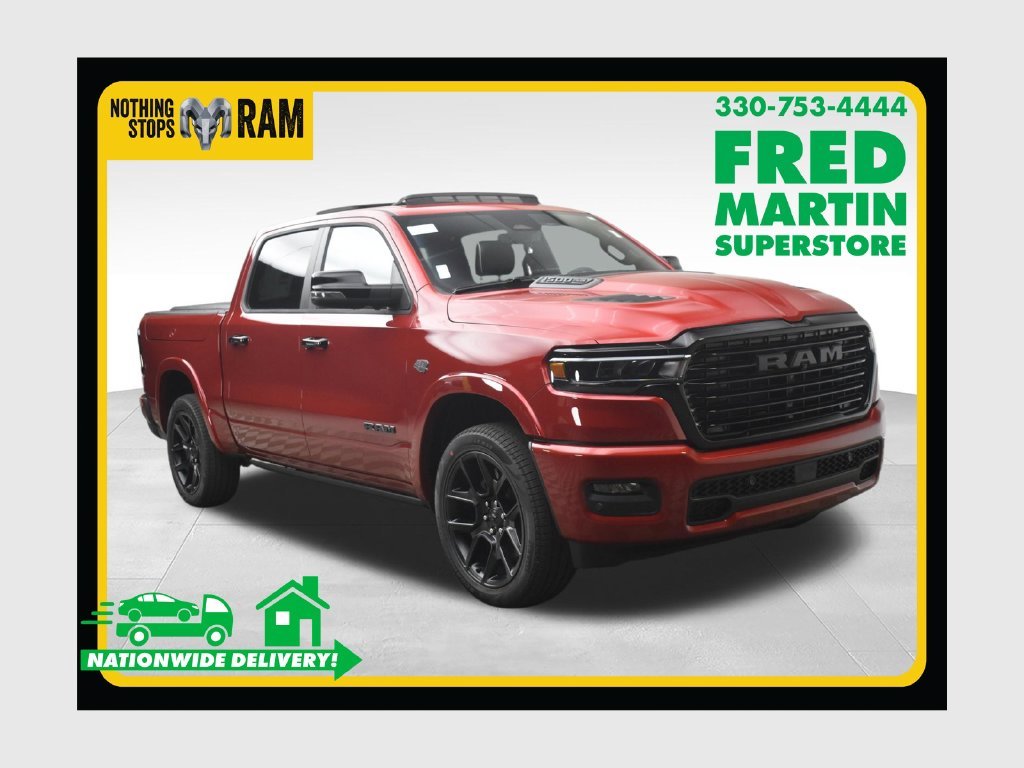 New 2027 Molten Red Pearl-Coat Exterior Paint RAM Laramie image 1