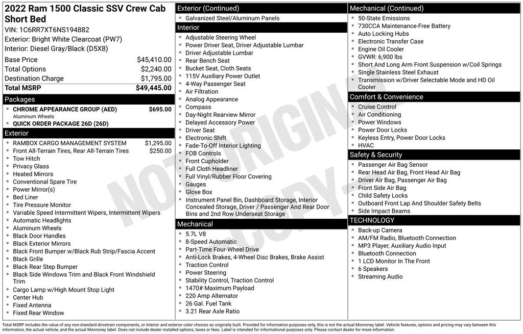 Used 2022 White Ram SSV image 25