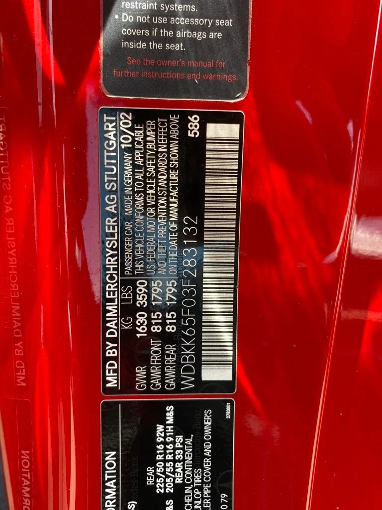 Used 2003 Red Mercedes-Benz SLK 320 image 22