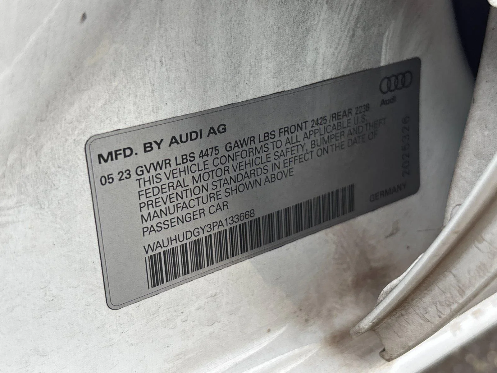 Used 2023 Glacier White Metallic Audi Premium Plus image 11