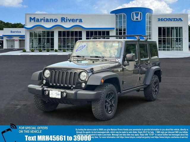 Used 2017 Crystal Metallic Jeep Unlimited Willys image 2