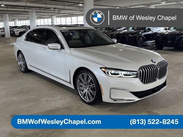 Certified Used 2022 Mineral White Metallic BMW 740i image 1