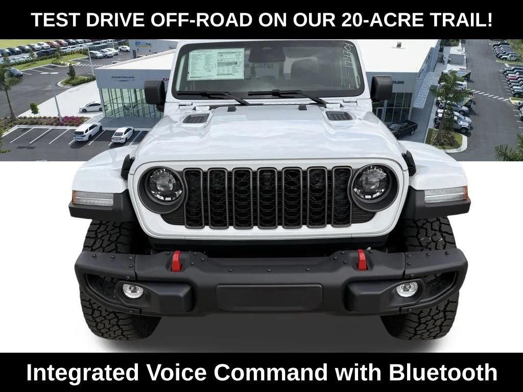 New 2026 Bright White Clear-Coat Exterior Paint Jeep Rubicon X image 9