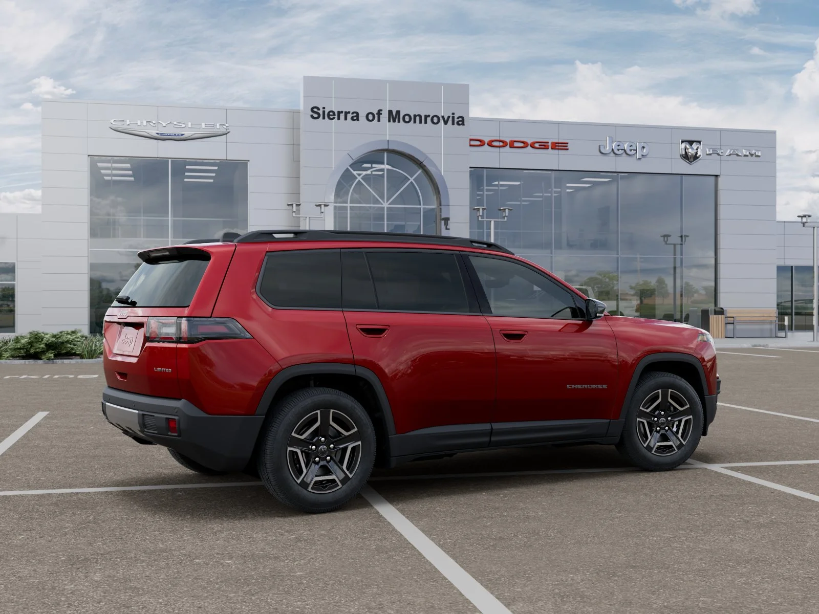 New 2026 Red Hot Pearl-Coat Exterior Paint Jeep Limited image 4