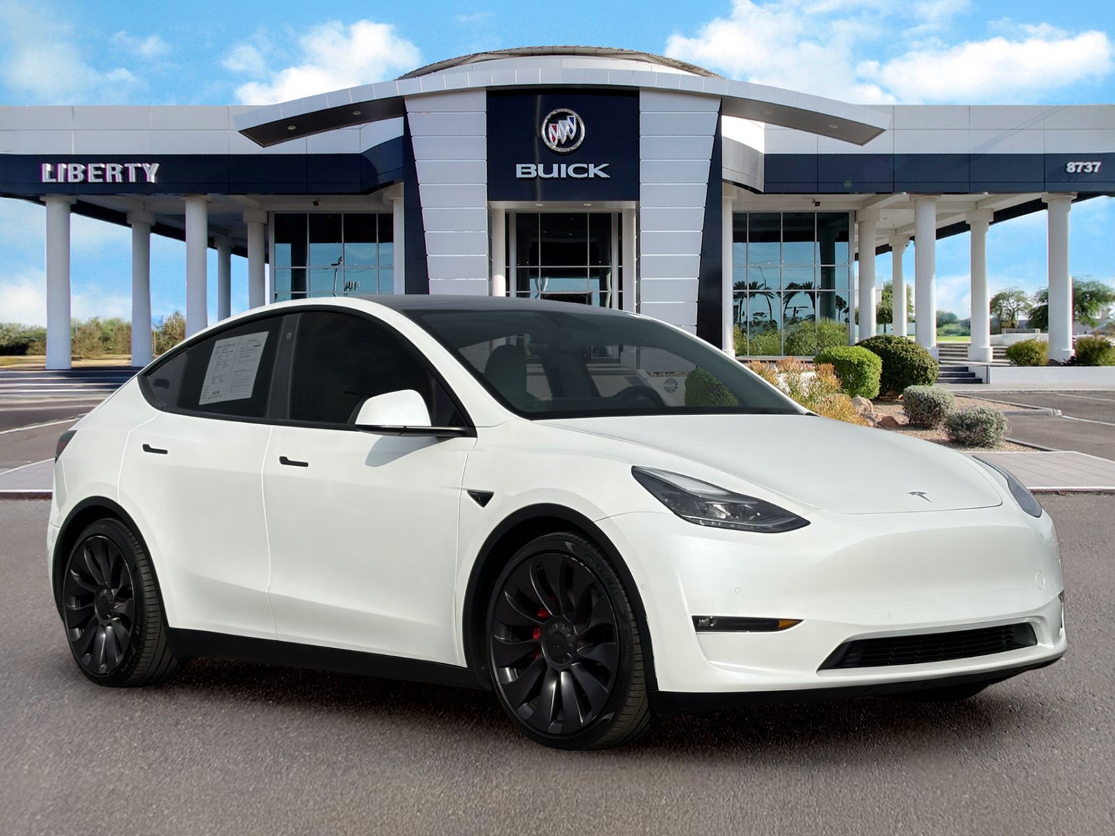 Used 2021 Tesla Model Y Performance with VIN 5YJYGDEF5MF239991 for sale in Peoria, AZ