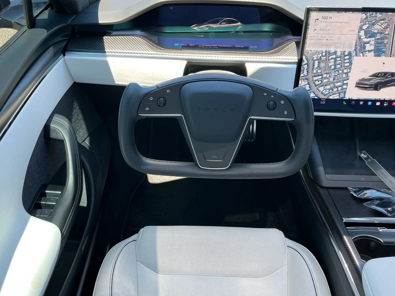 Used 2022 Midnight Silver Tesla Plaid image 13
