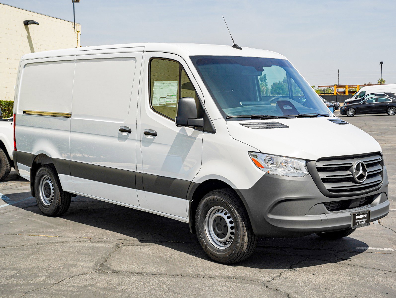 New 2026 Arctic White Mercedes-Benz 2500 Standard Roof I4 Diesel 144 Worker RWD image 3