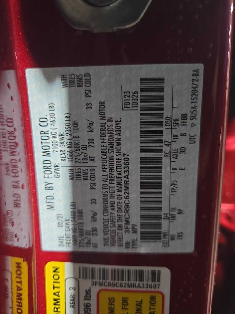 Used 2021 Red Ford Outer Banks image 24