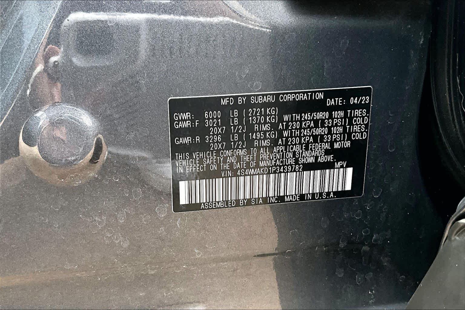 Used 2023 Magnetite Gray Metallic Subaru Onyx Edition Limited image 35