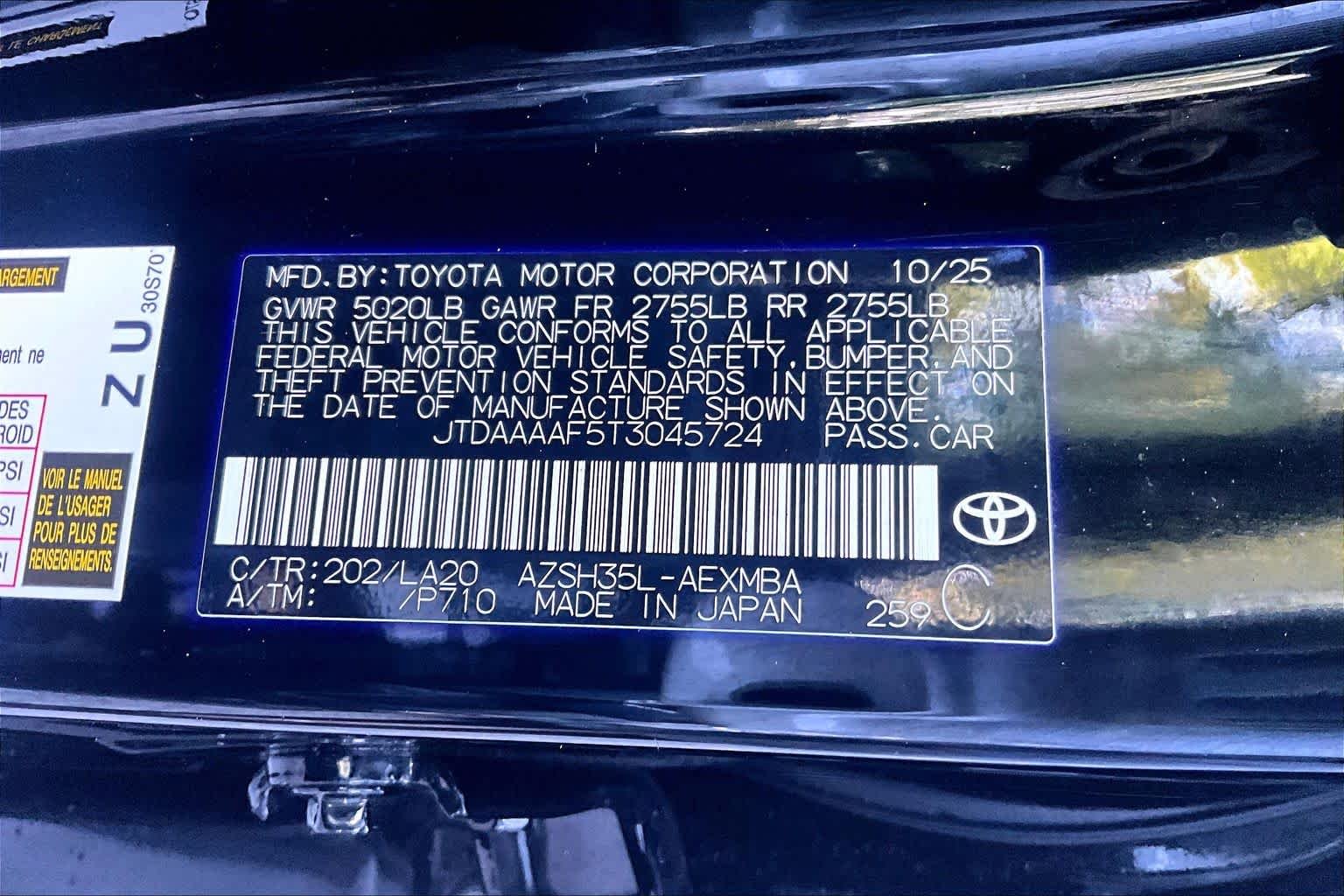 Used 2026 Black Toyota XLE image 33