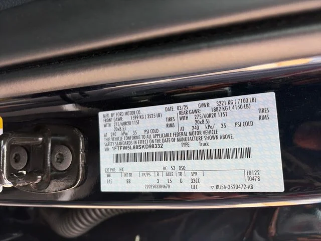 Used 2025 Blue Ford Lariat image 41