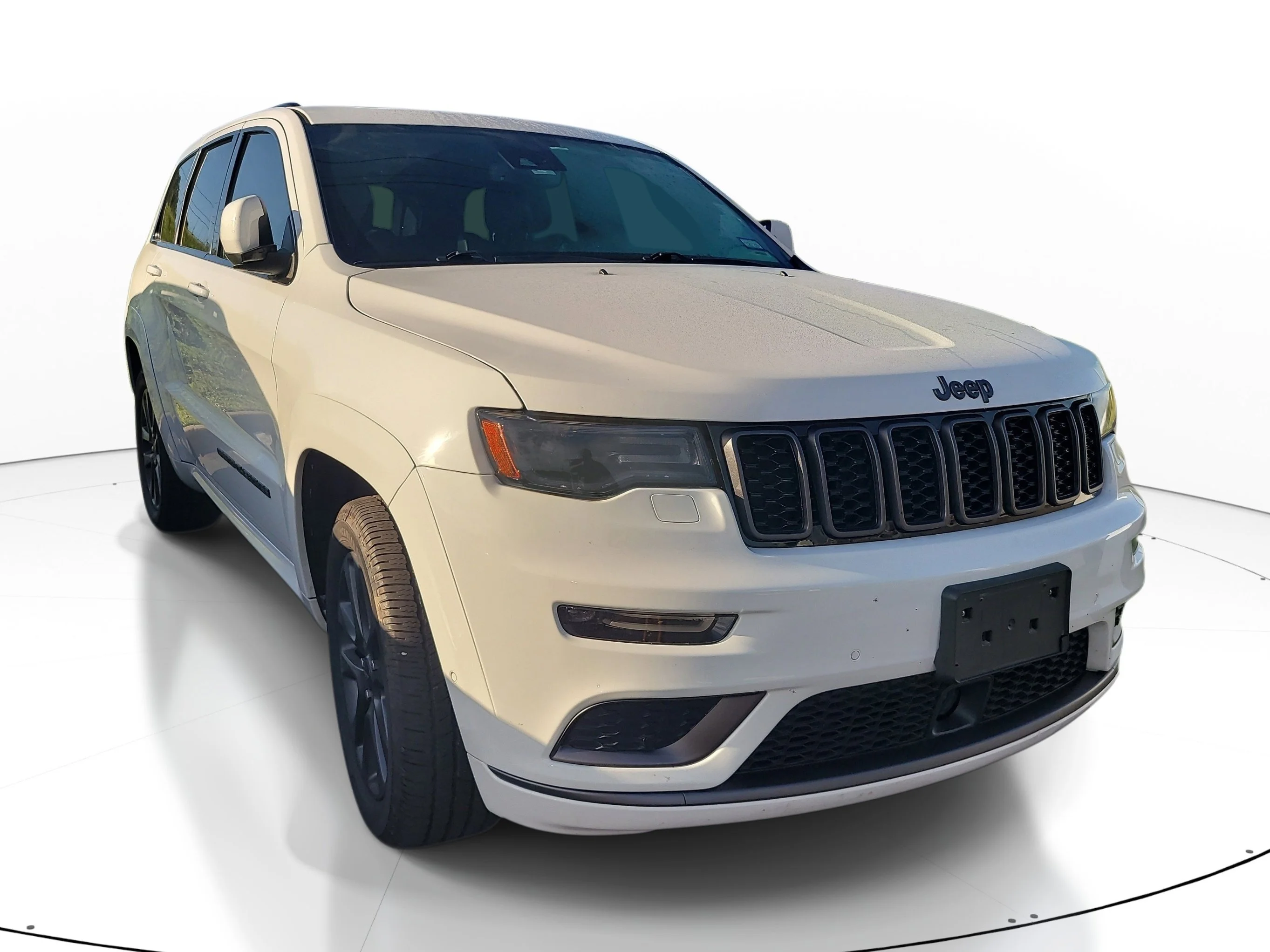 Used 2019 Bright White Clearcoat Jeep High Altitude image 1