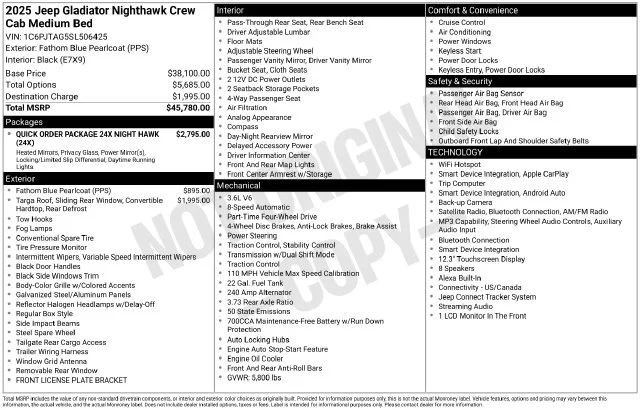 Used 2025 Blue Jeep Nighthawk image 34