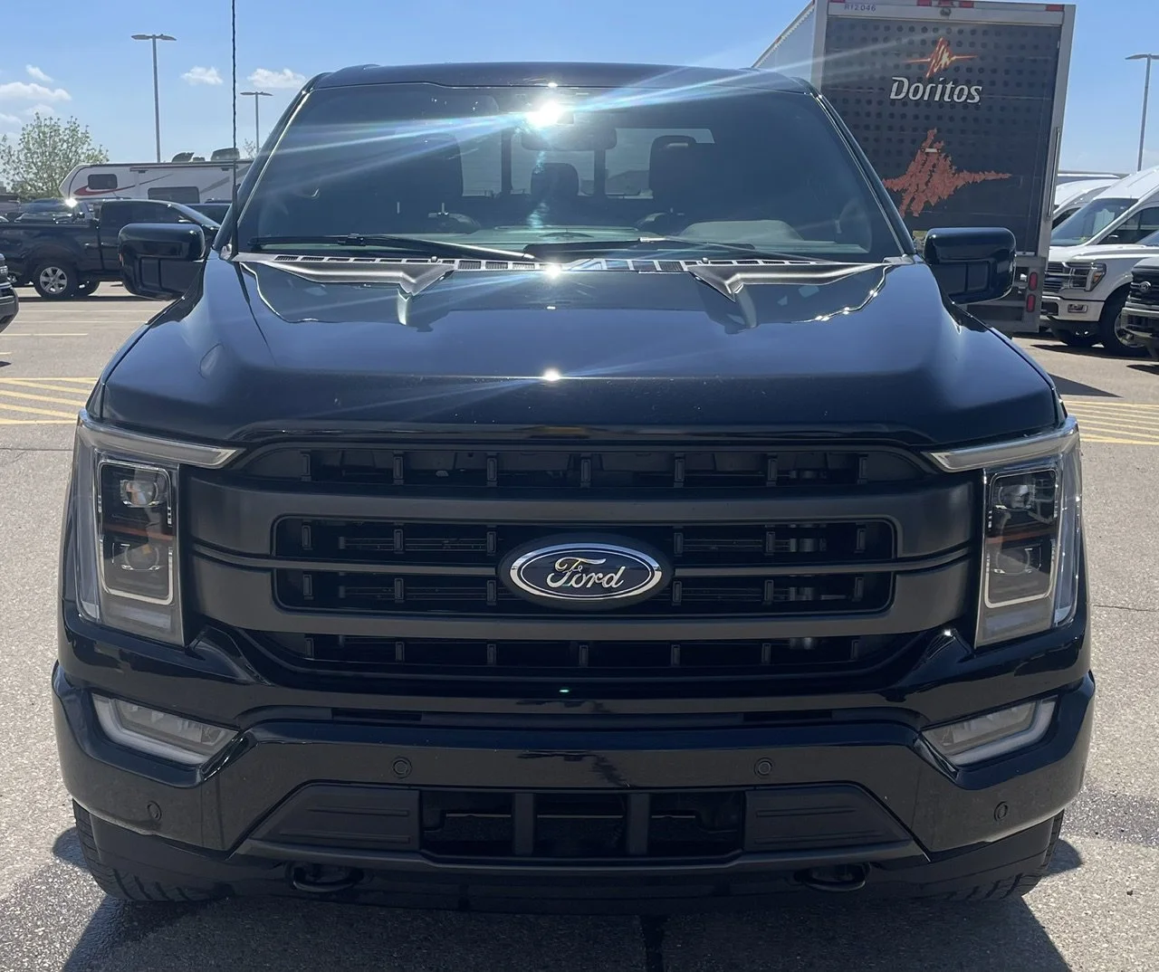 Used 2023 Black Ford LARIAT SuperCrew   **New Arrival** image 8
